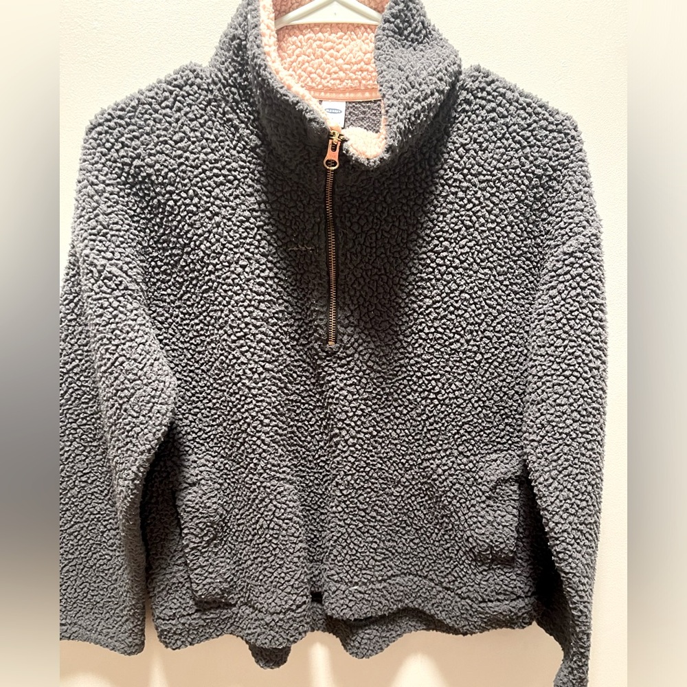 Gray and pink old navy pullover